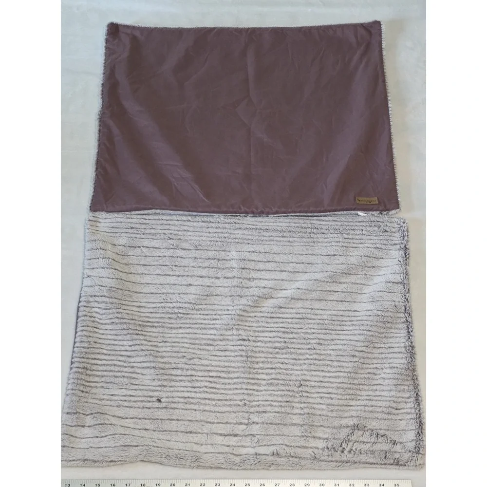 Koolaburra by ugg mauve faux fur set of 2 standard zip pillow case cover sham